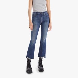 MOTHER denim insider crop step fray